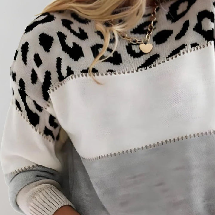 Cheyenne - Bequemer Pullover im Leo-Design