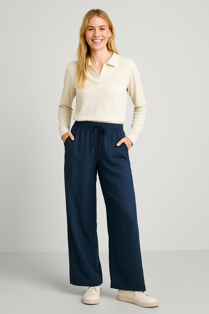 Camille | Bequeme Weitgeschnittene Hose mit weitem Bein