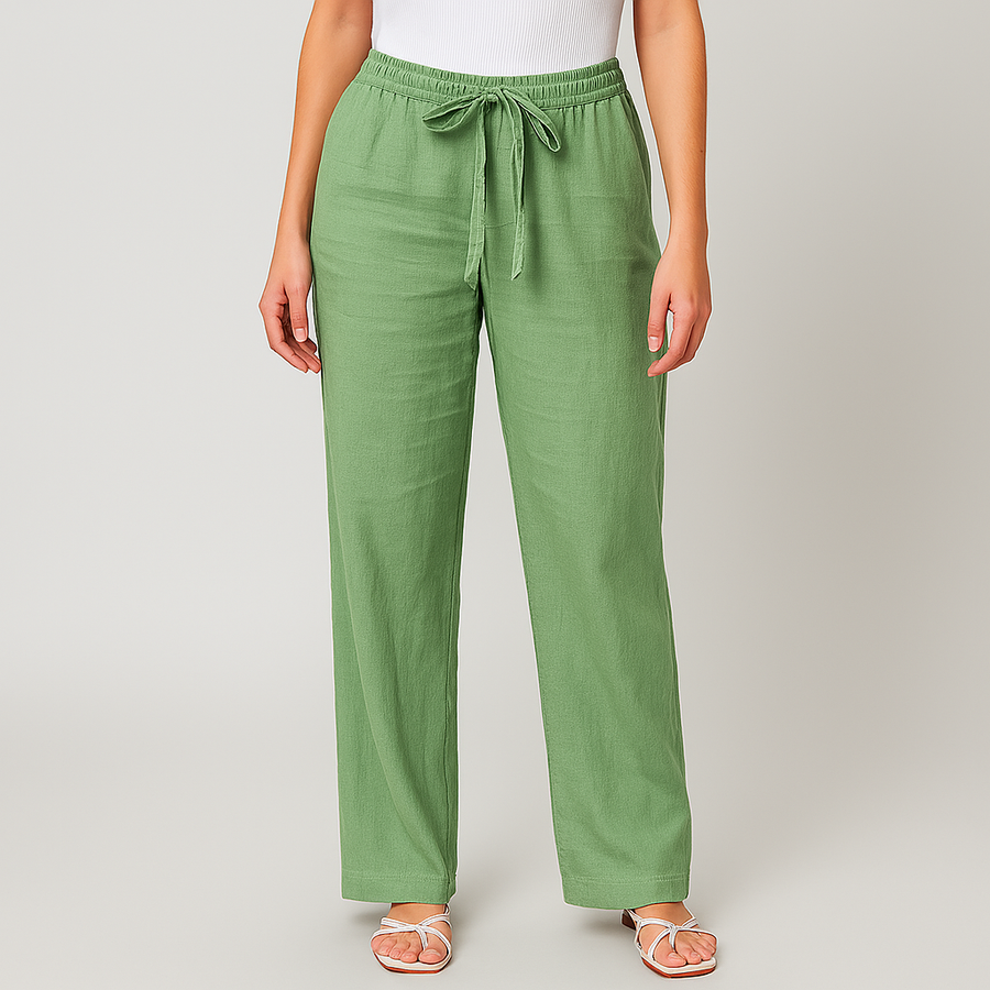 Cosima | Elegante Hose mit Bindegürtel