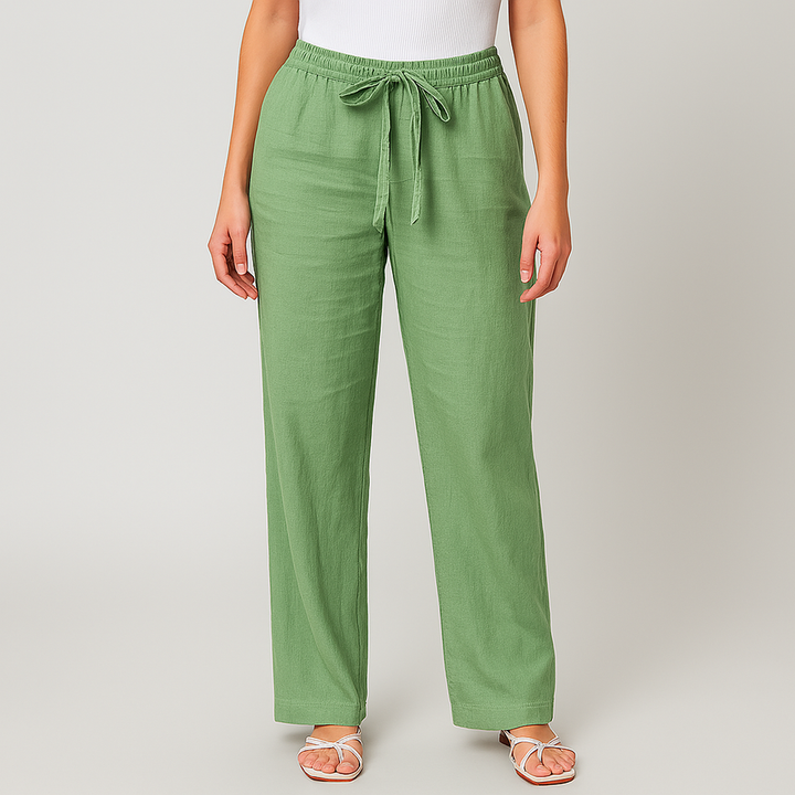 Cosima | Elegante Hose mit Bindegürtel