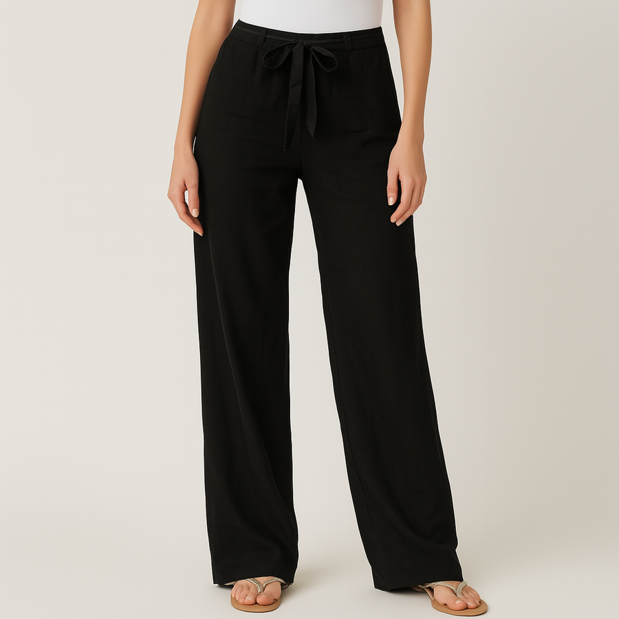 Cosima | Elegante Hose mit Bindegürtel