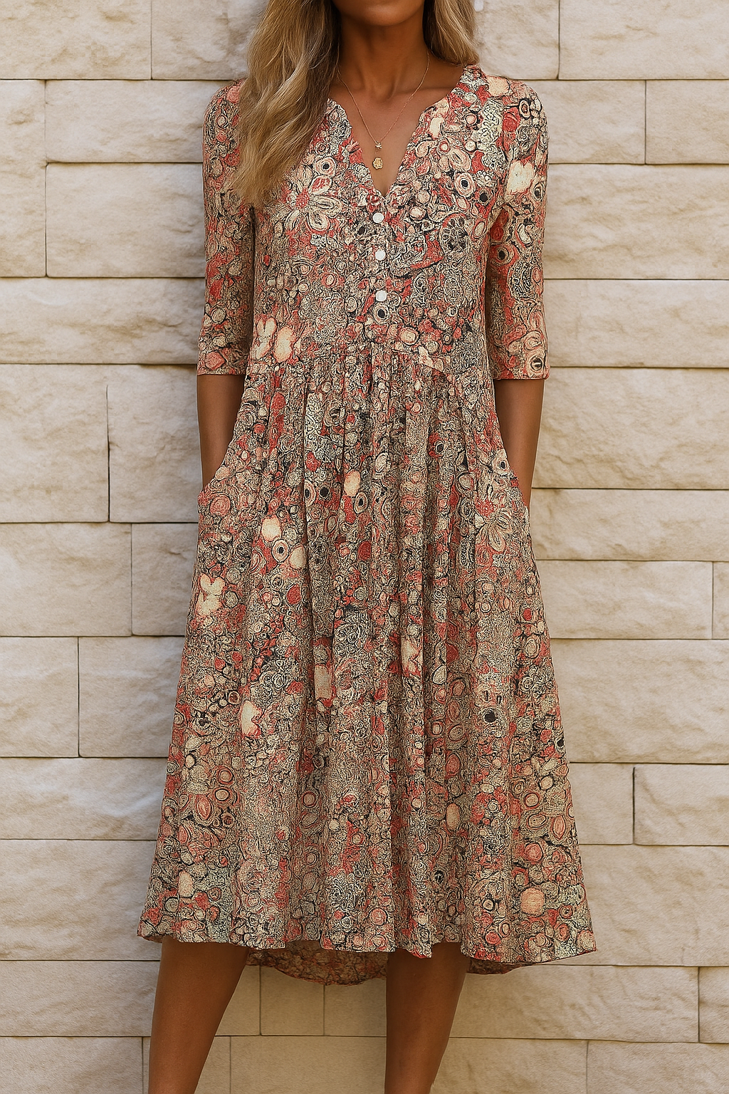 Rosa | Elegantes Freizeitkleid