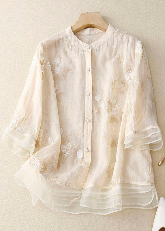 Tilly | Schicke Bluse mit gestickten Akzenten