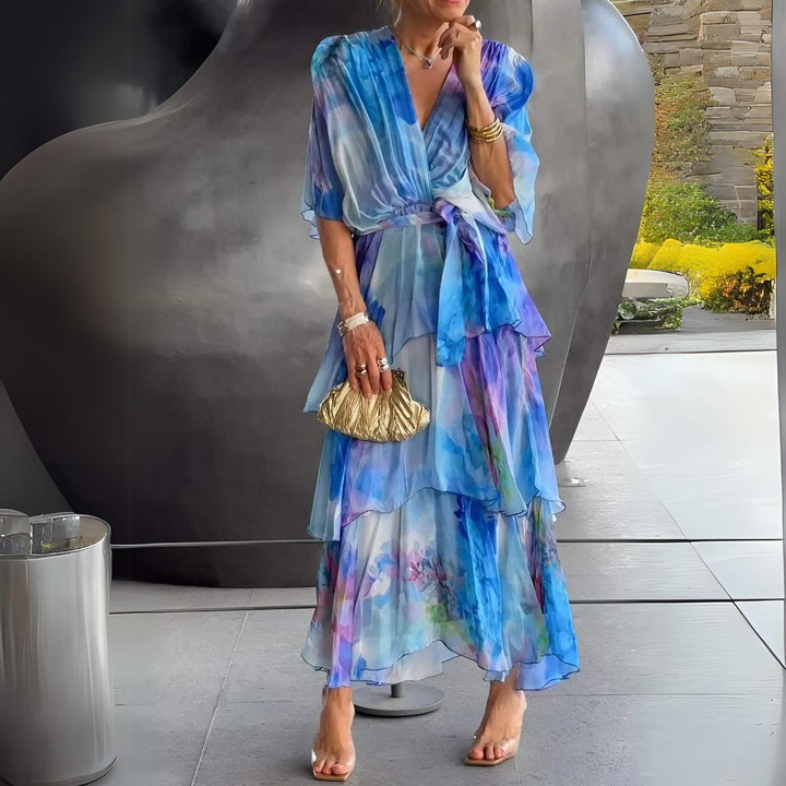 Darlene | Atemberaubendes V-Ausschnitt-Kleid