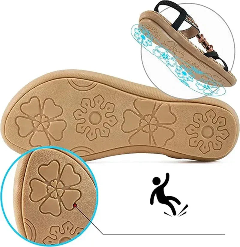 Lilay | Elegante Orthopädische Blüten Sandalen