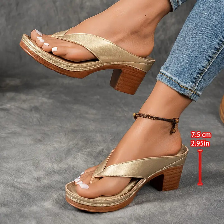 Liesel | ultra-bequeme Sandalen mit Blockabsatz