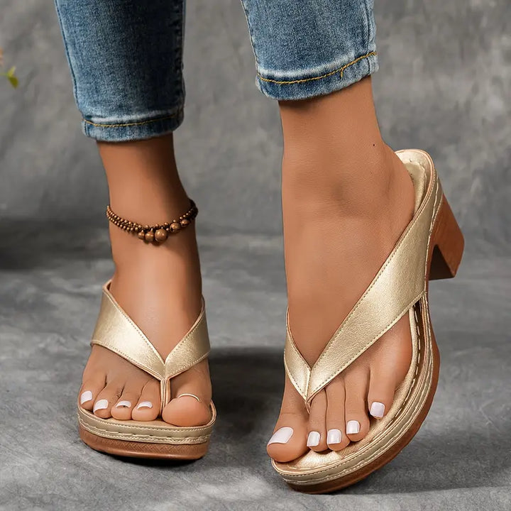 Liesel | ultra-bequeme Sandalen mit Blockabsatz