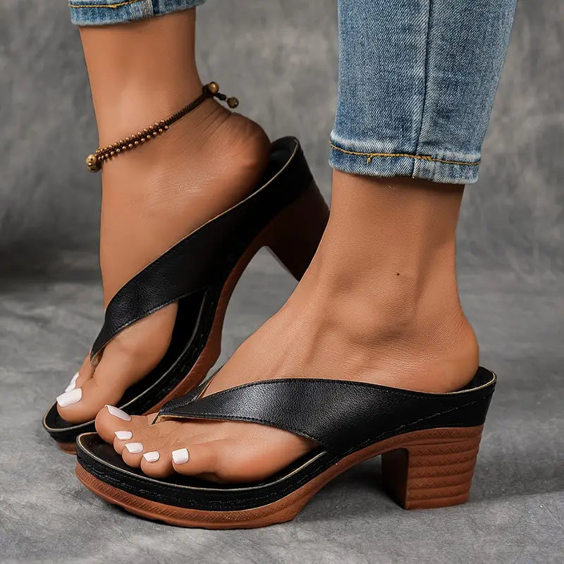 Liesel | ultra-bequeme Sandalen mit Blockabsatz