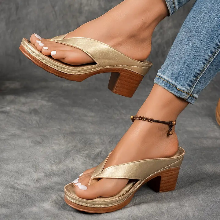 Liesel | ultra-bequeme Sandalen mit Blockabsatz