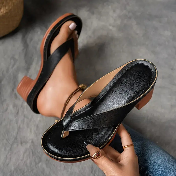 Liesel | ultra-bequeme Sandalen mit Blockabsatz