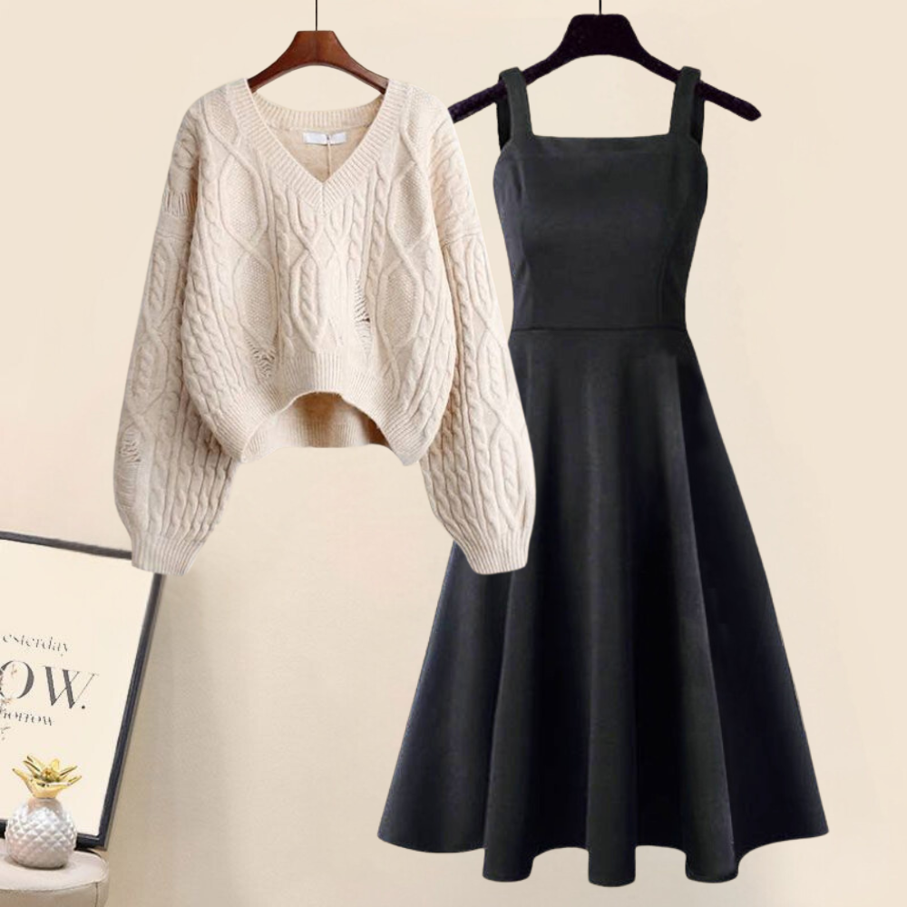 Lexy | Eleganter Pullover mit Fischschwanzrock
