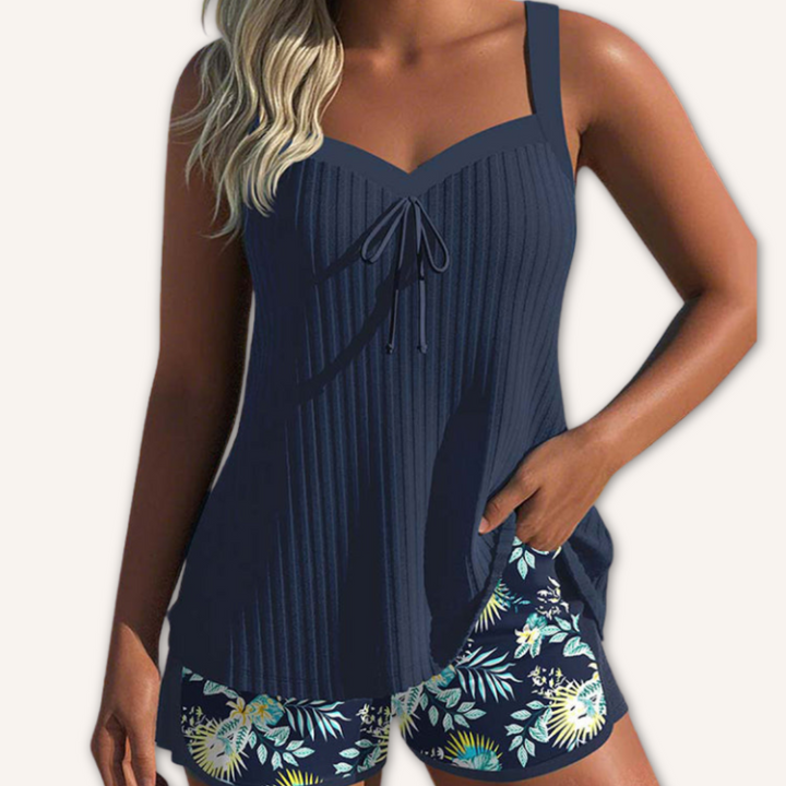 Jeshel | Elegantes Floral Tankini Set