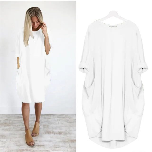 Eloisy | Bequemes Bauchbedeckendes Kleid
