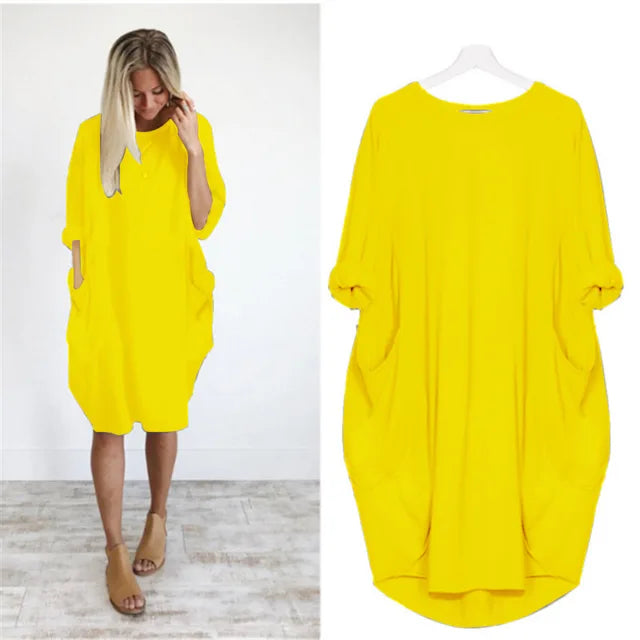 Eloisy | Bequemes Bauchbedeckendes Kleid
