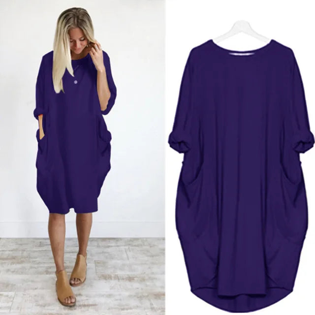 Eloisy | Bequemes Bauchbedeckendes Kleid