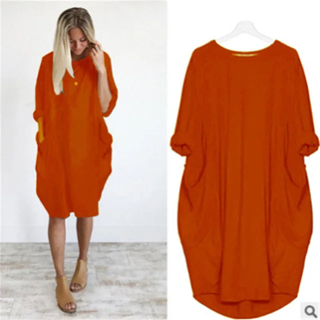 Eloisy | Bequemes Bauchbedeckendes Kleid