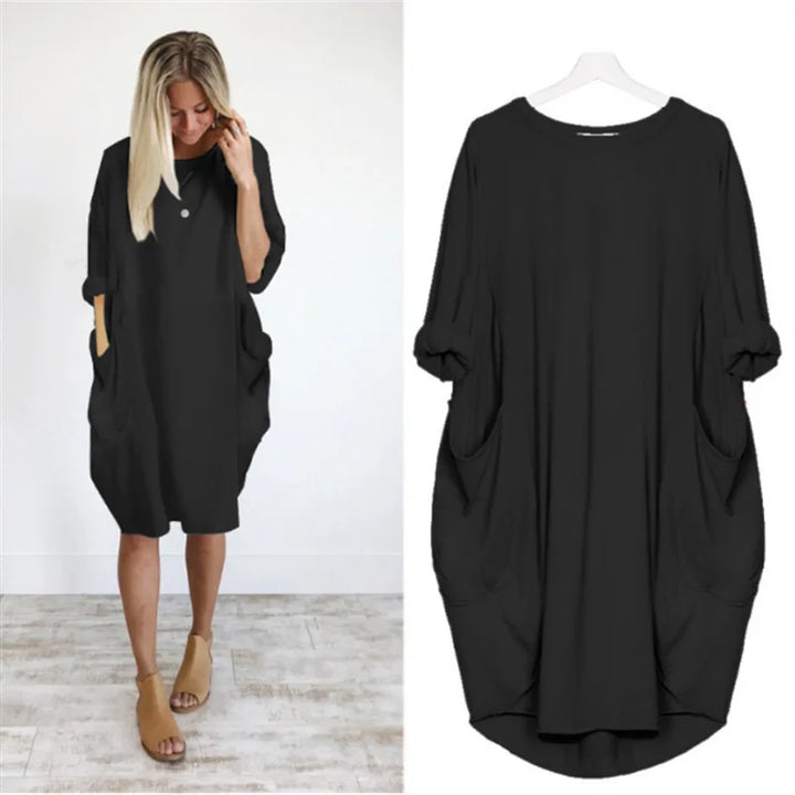 Eloisy | Bequemes Bauchbedeckendes Kleid