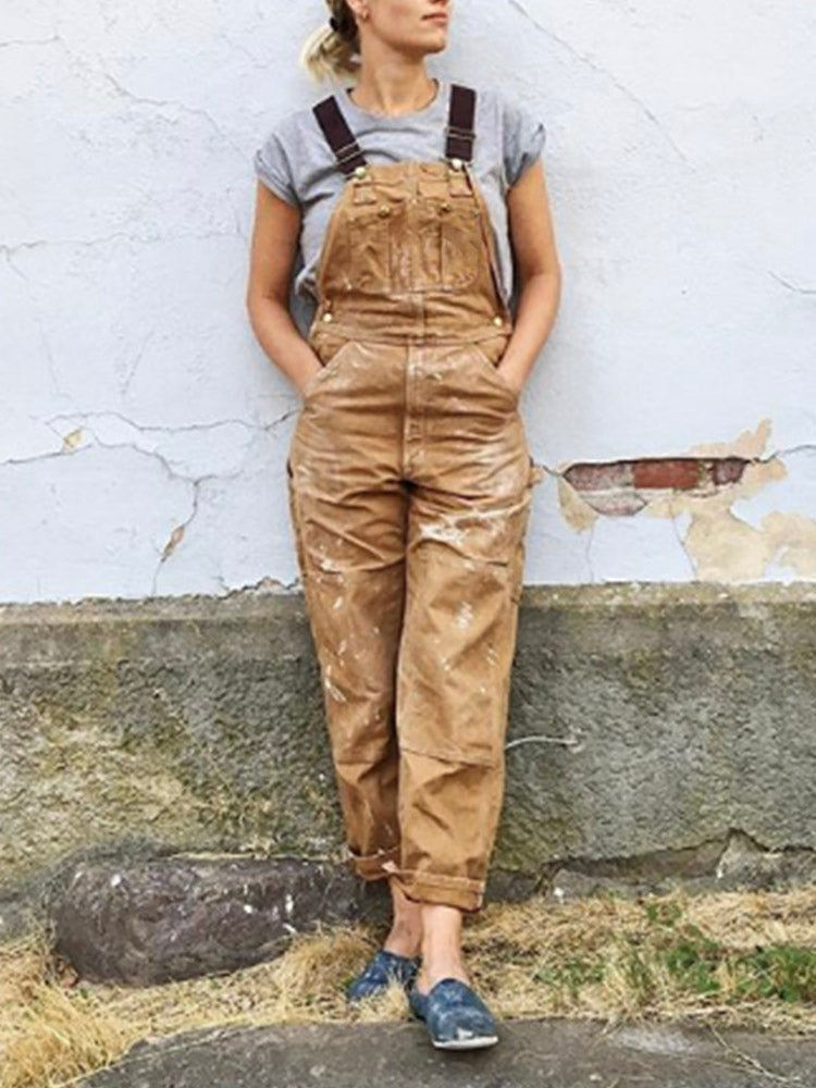 Demi | Stilvoller Canvas-Overall