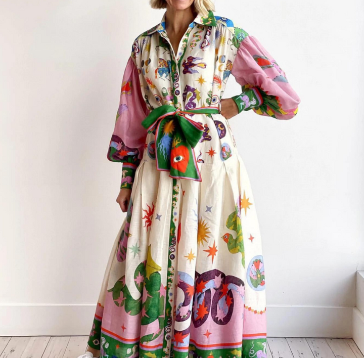 Claudine | Buntes Kleid