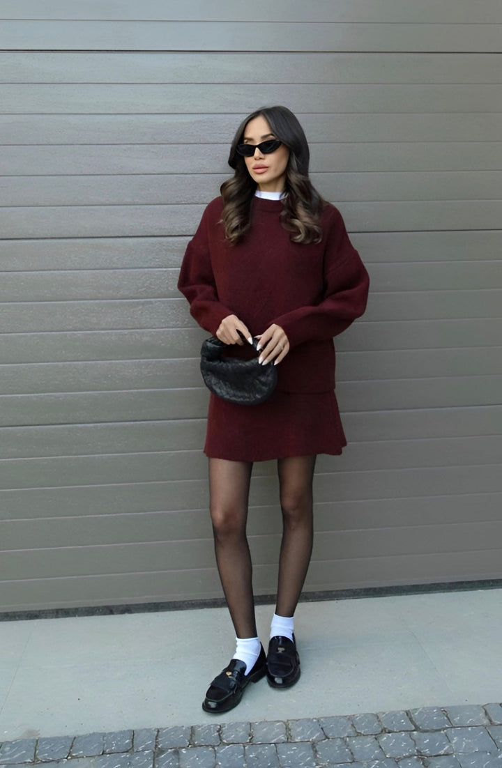 Marcie | Strick-Set – Pullover & Rock