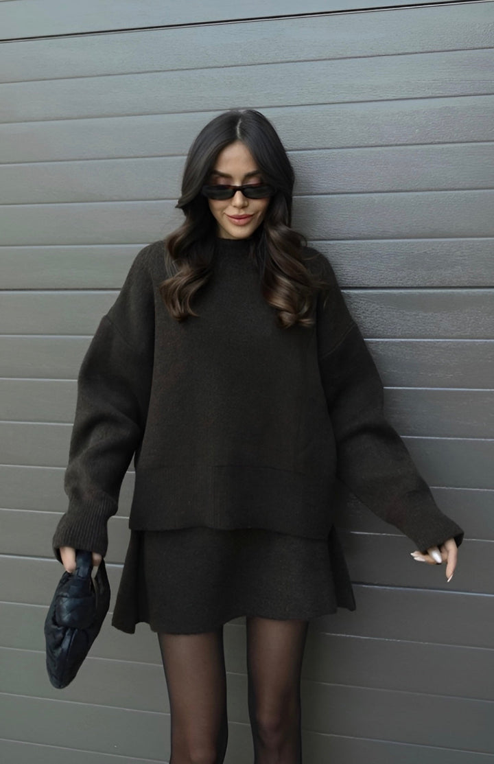 Marcie | Strick-Set – Pullover & Rock