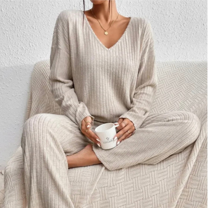 Aloysia | Geripptes Zweiteiliges Set