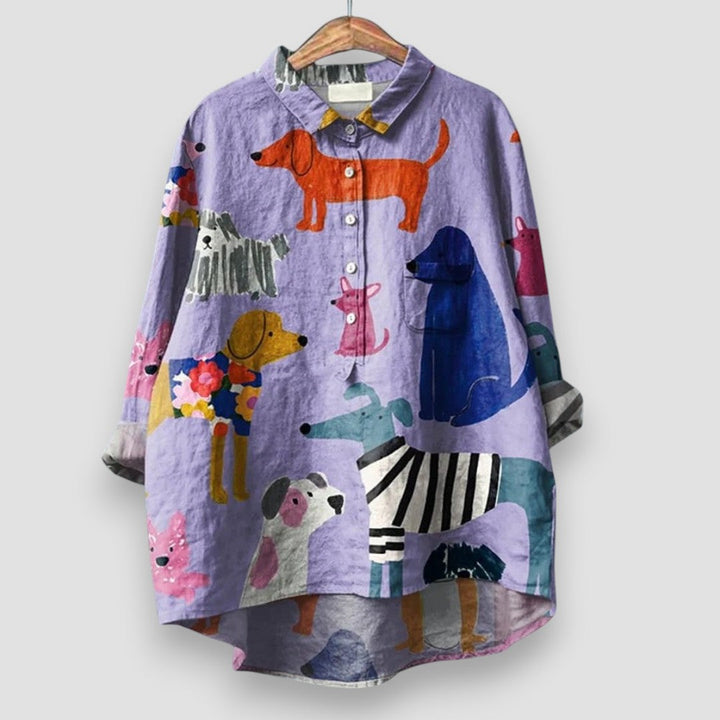 Analeia | Damen-Shirt mit Hundedruck