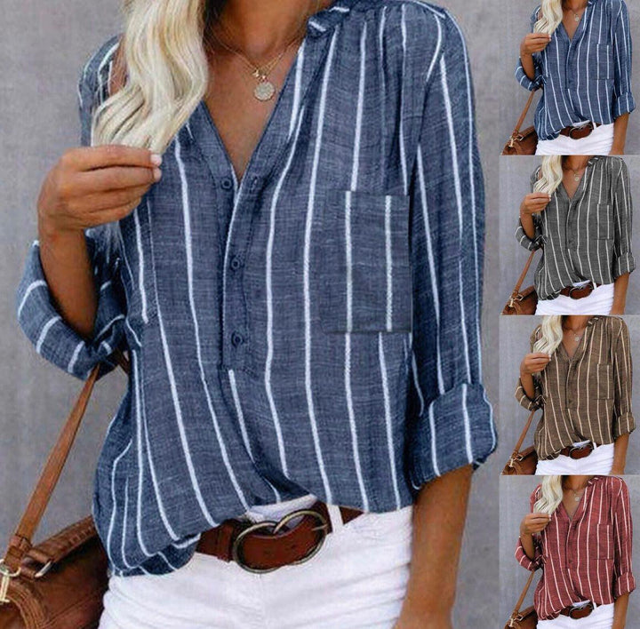 Bliss | Gestreifte Freizeitbluse
