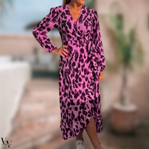 Zaylee | Kleid mit Leopardenmuster