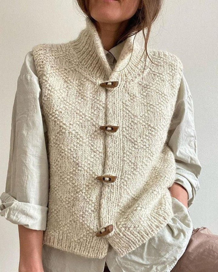 Doris | Eleganter Cardigan Ohne Ärmel
