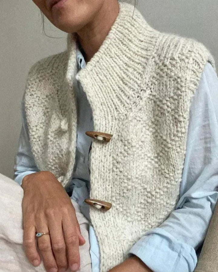 Doris | Eleganter Cardigan Ohne Ärmel
