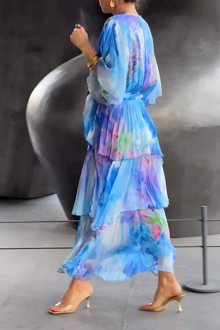 Darlene | Atemberaubendes V-Ausschnitt-Kleid