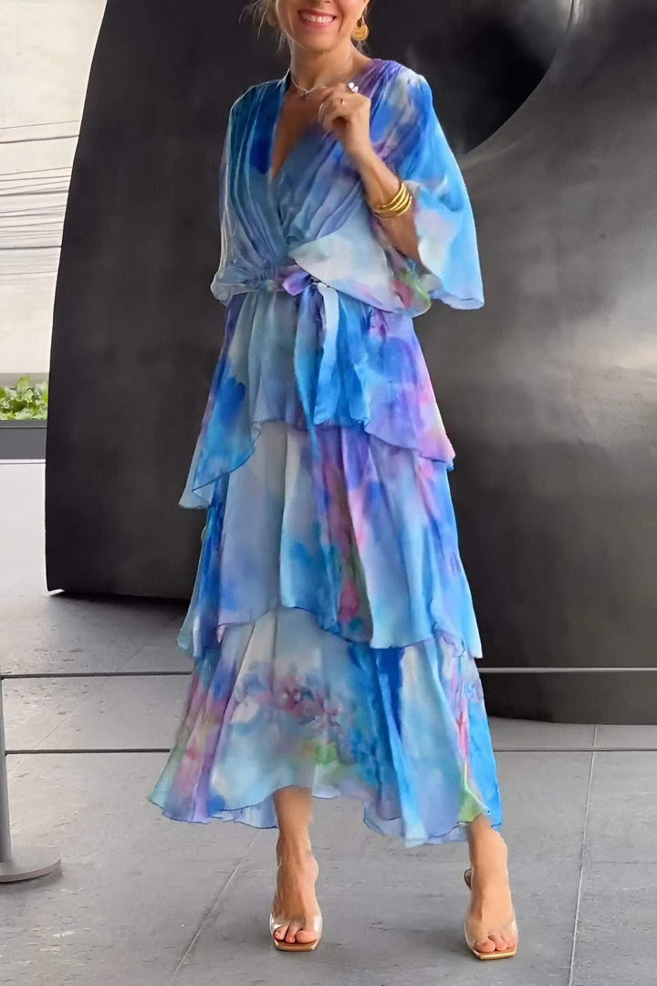 Darlene | Atemberaubendes V-Ausschnitt-Kleid