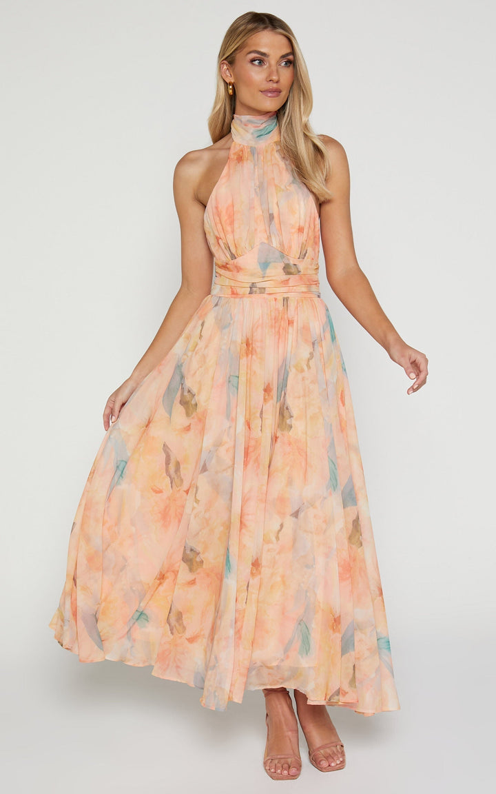 Maddie | Elegantes Halterneck-Maxikleid