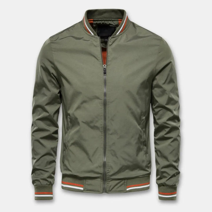 Damian | College-Style Bomberjacke mit durchgehendem Reißverschluss