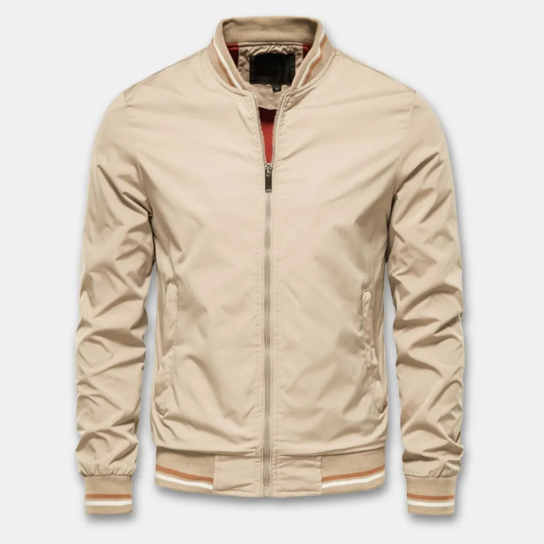 Damian | College-Style Bomberjacke mit durchgehendem Reißverschluss