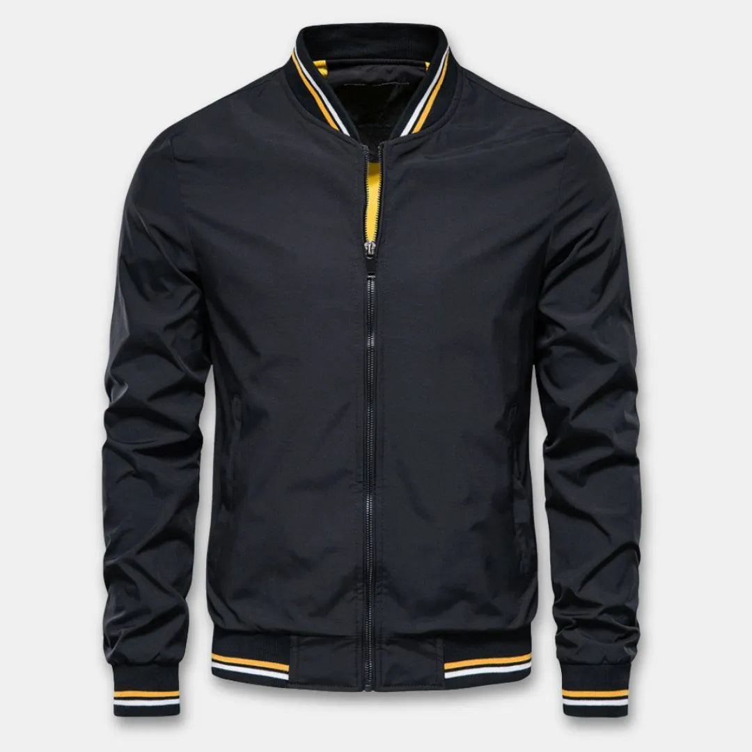Damian | College-Style Bomberjacke mit durchgehendem Reißverschluss