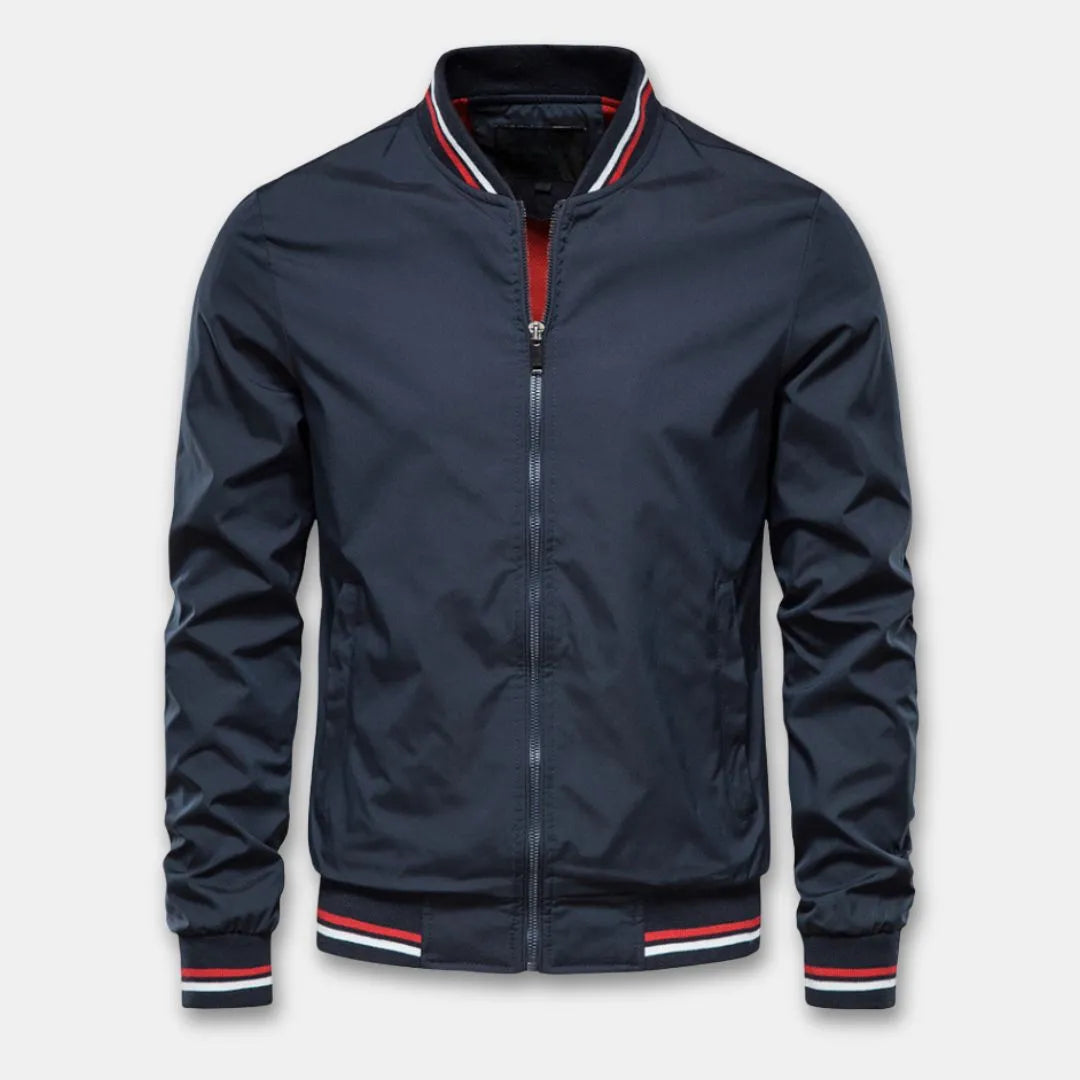 Damian | College-Style Bomberjacke mit durchgehendem Reißverschluss