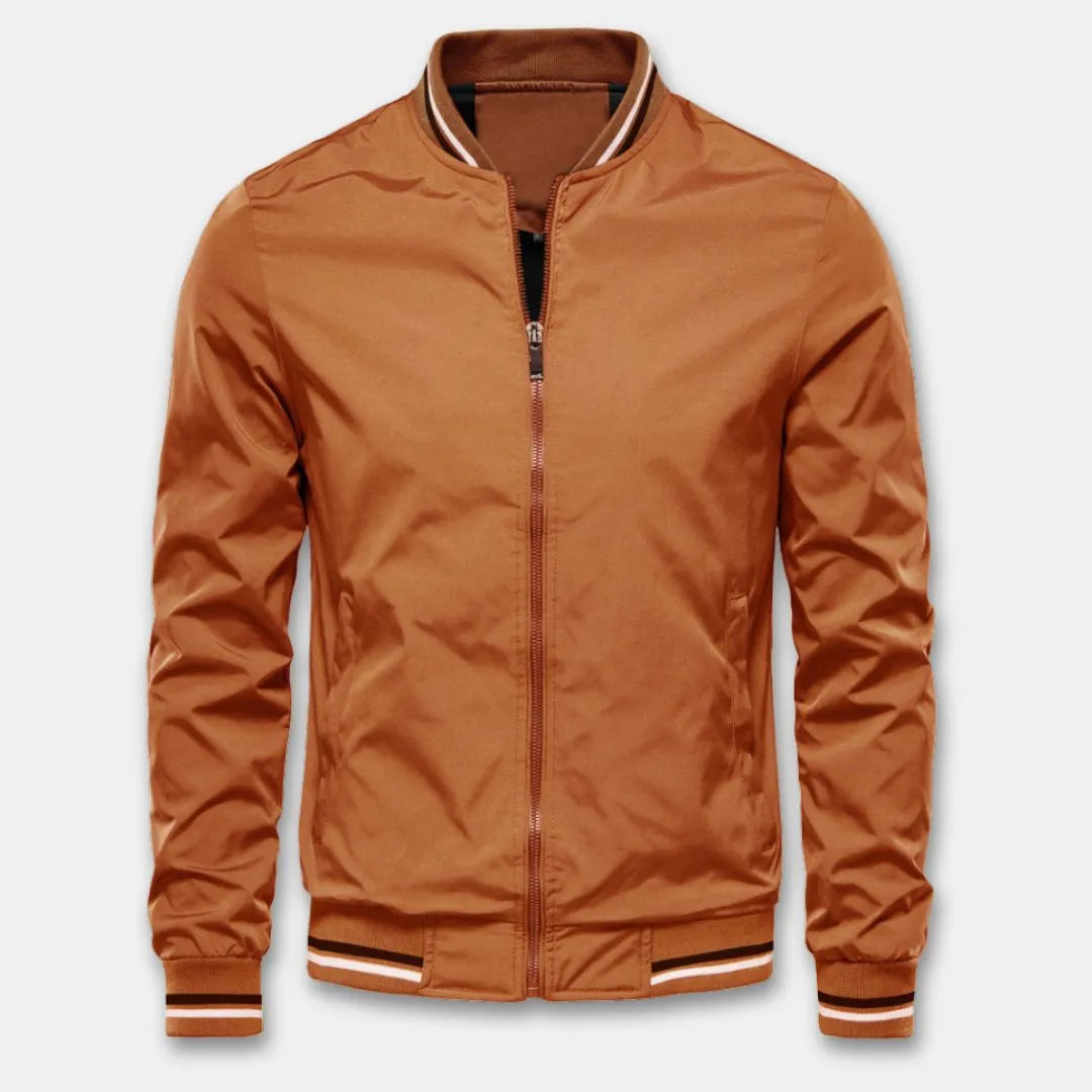 Damian | College-Style Bomberjacke mit durchgehendem Reißverschluss