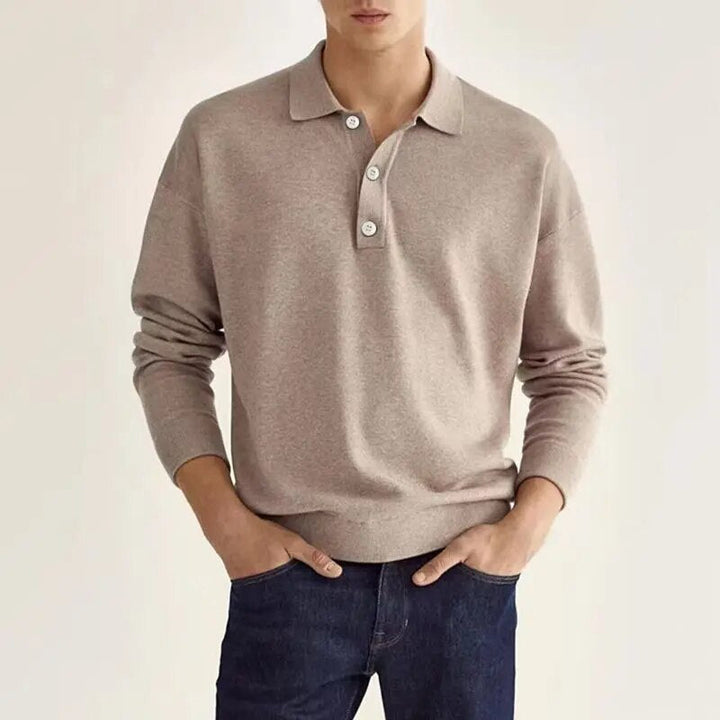 Raymond | Elegantes Herren-Poloshirt mit langen Ärmeln