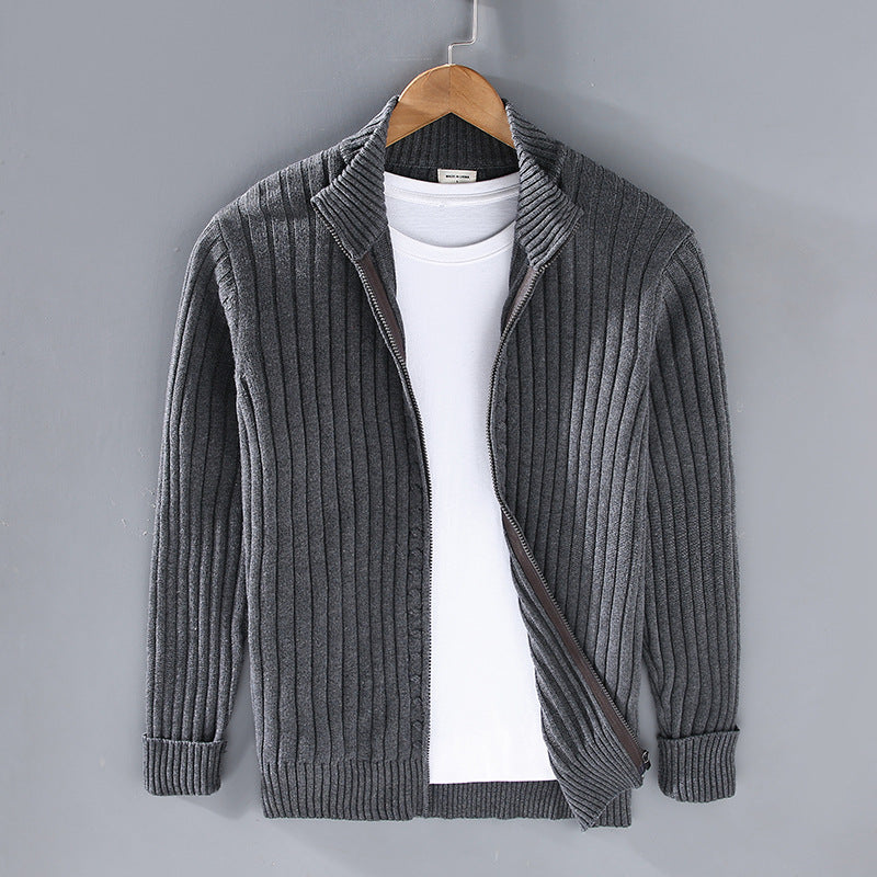Axel | Stilvoller Herrenpullover mit Reißverschluss