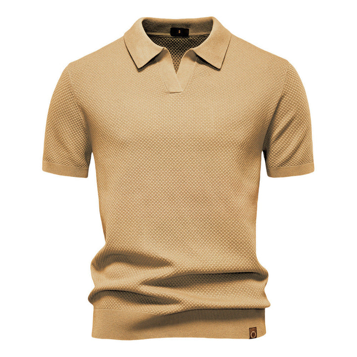 Drew | Strukturiertes Herren-Poloshirt