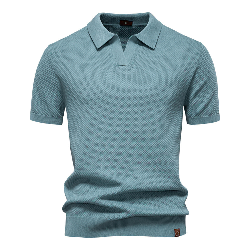 Drew | Strukturiertes Herren-Poloshirt
