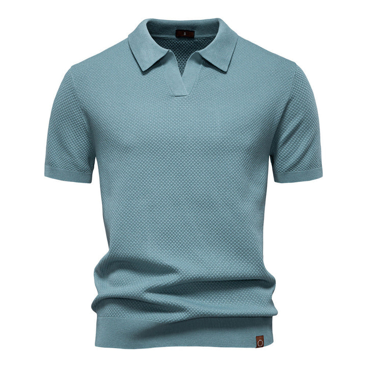 Drew | Strukturiertes Herren-Poloshirt