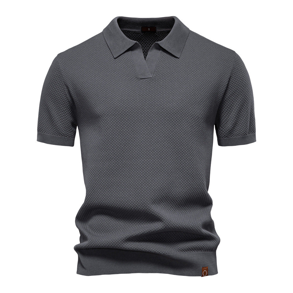Drew | Strukturiertes Herren-Poloshirt