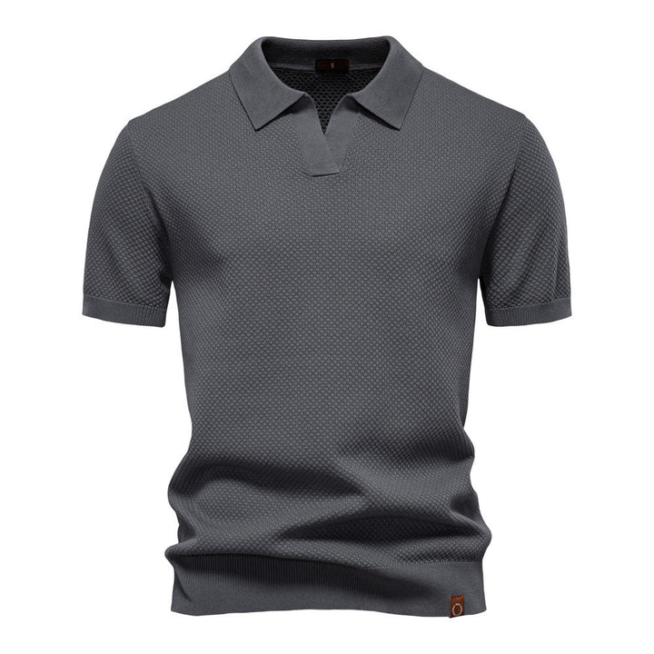 Drew | Strukturiertes Herren-Poloshirt