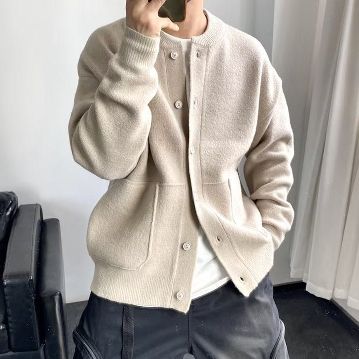 Bennett | Herrenpullover mit Knopfverschluss