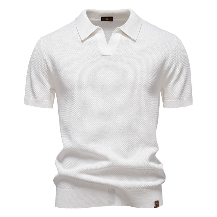 Mathis | Strukturiertes Poloshirt