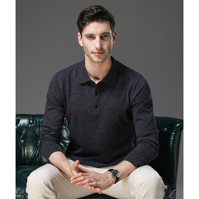 Tobias™ | Kaschmir Polo Business Pullover
