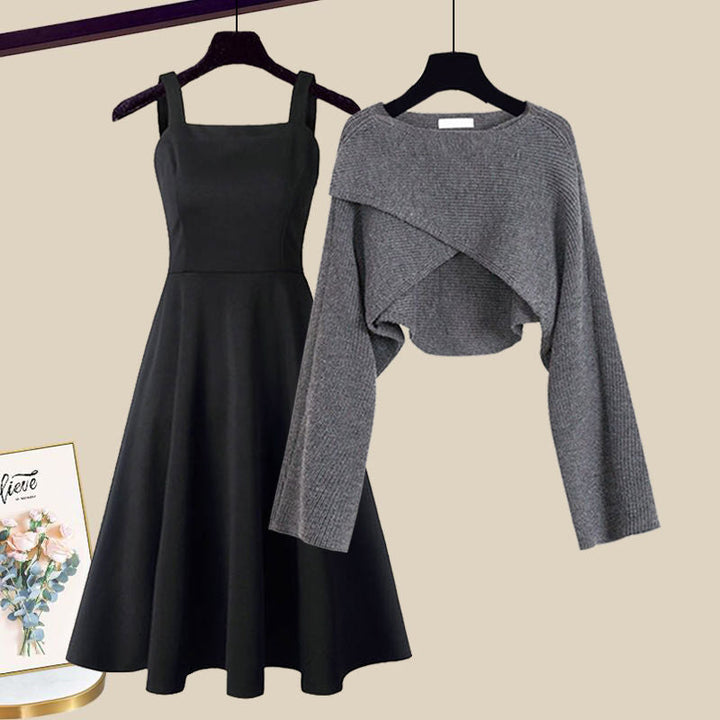 Godela | Elegantes Strickkleid Set